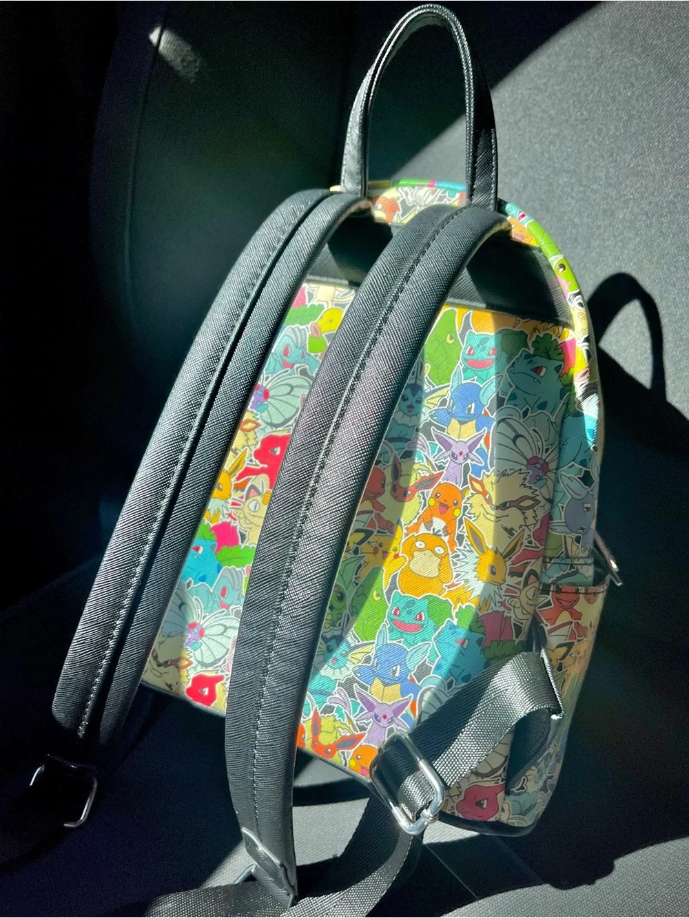 NWOT Loungefly Rainbow Ombre Pokemon Gen 1 Multicolor Mini Backpack Eeveelutions